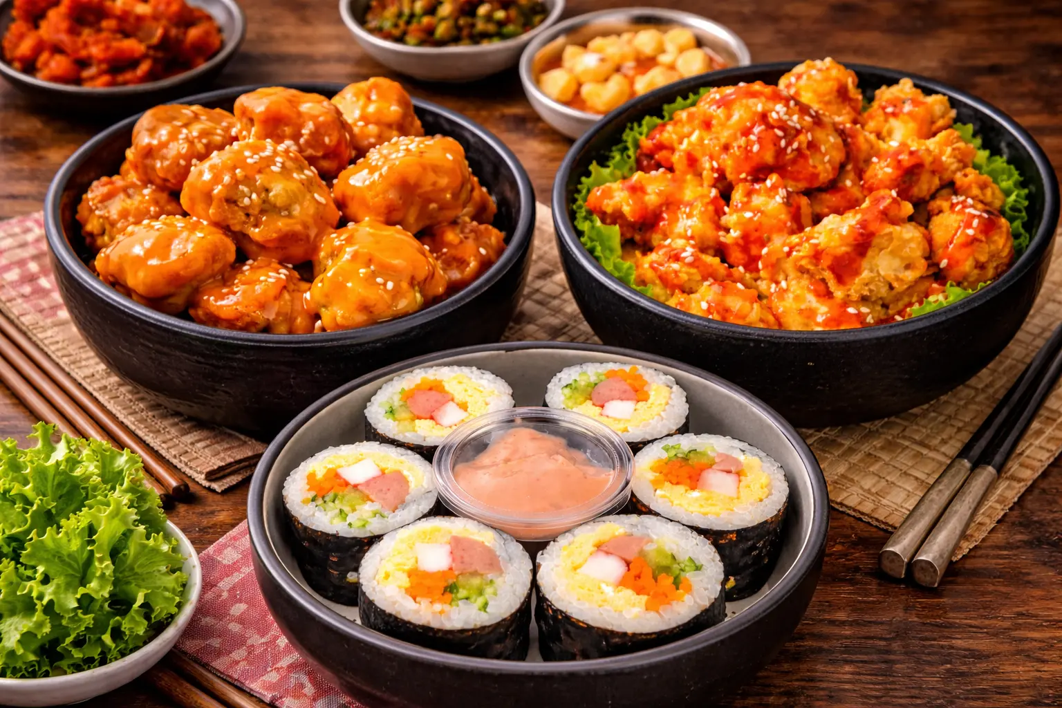 Ảnh bìa Bếp Nhà Sushi - Kimbap Truyền Thống & Gá Rán Xốt Hàn - Khương Đình