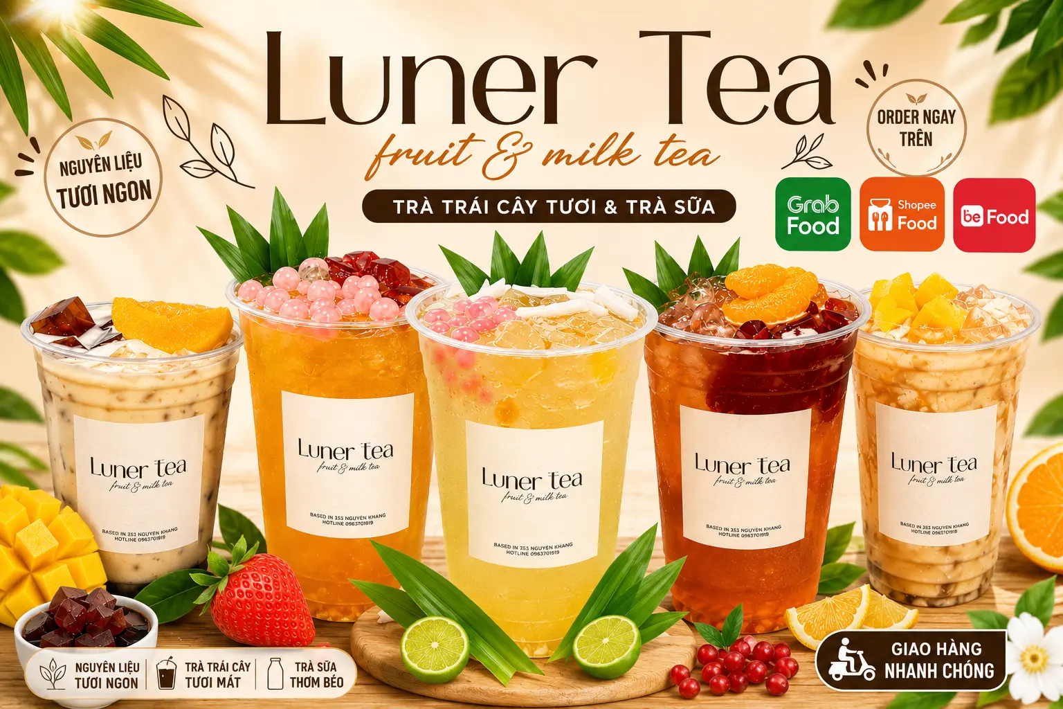 Ảnh bìa Luner Tea - Trà Trái Cây & Nước Dừa - Nguyễn Khang