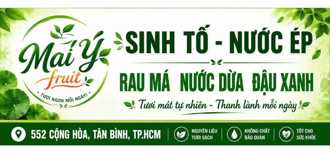 Ảnh bìa Nước Ép Mai Ý - Sinh Tố & Nước Ép - Cộng Hòa