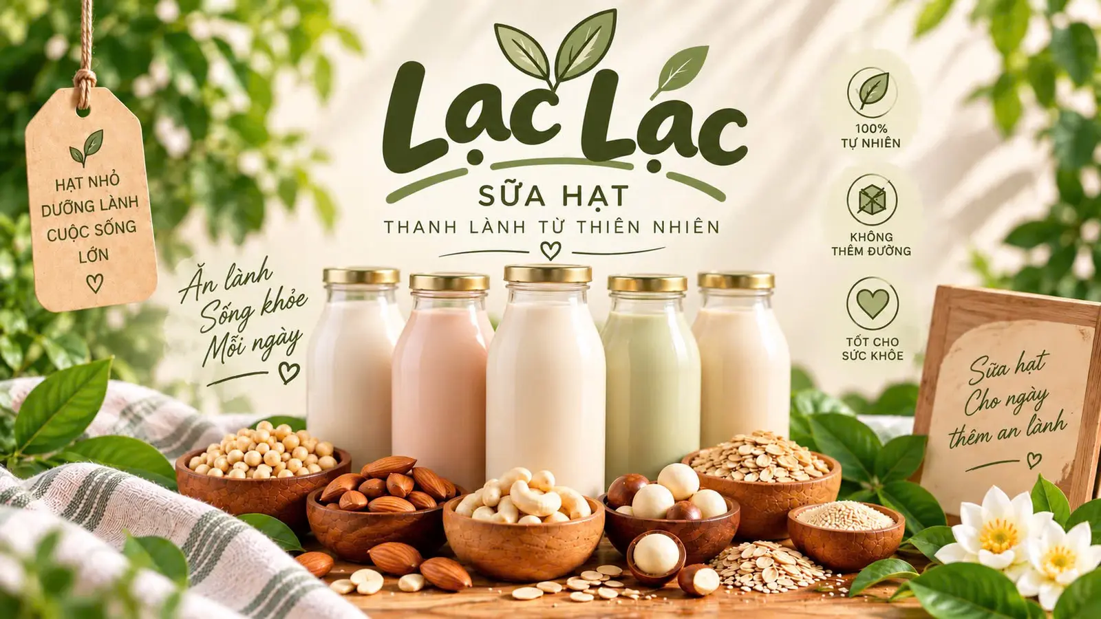 Ảnh bìa Lạc Lạc - Bún nước tương, Sữa hạt & Ăn vặt - Thành Thái