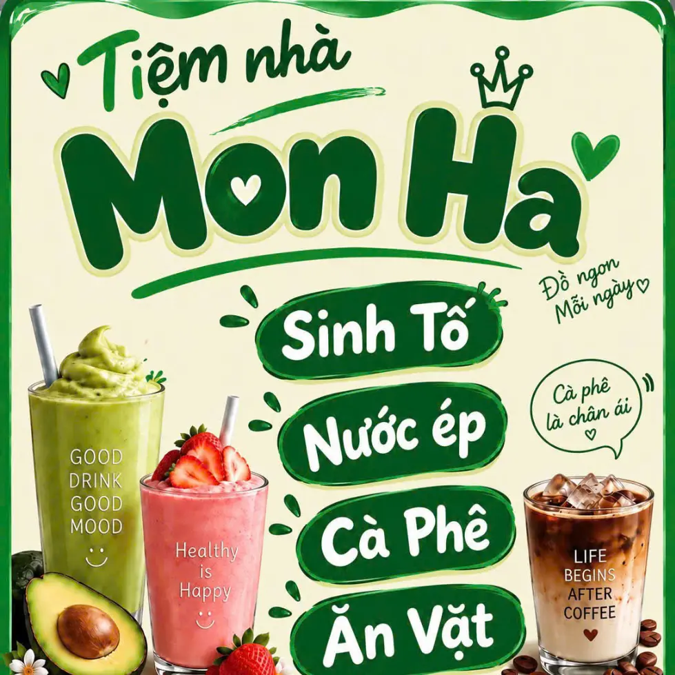 Ảnh bìa Tiệm Nhà Mon Ha - Sinh Tố, Coffee & Ăn Vặt - Nguyễn Trãi