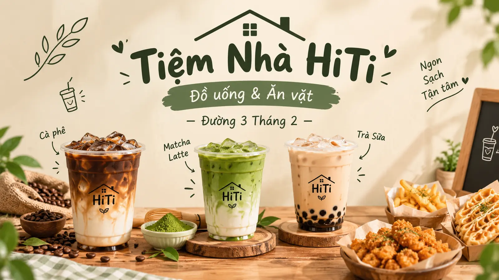 Ảnh bìa Tiệm Nhà HiTi - Đồ Uống & Ăn Vặt - Đường 3 Tháng 2