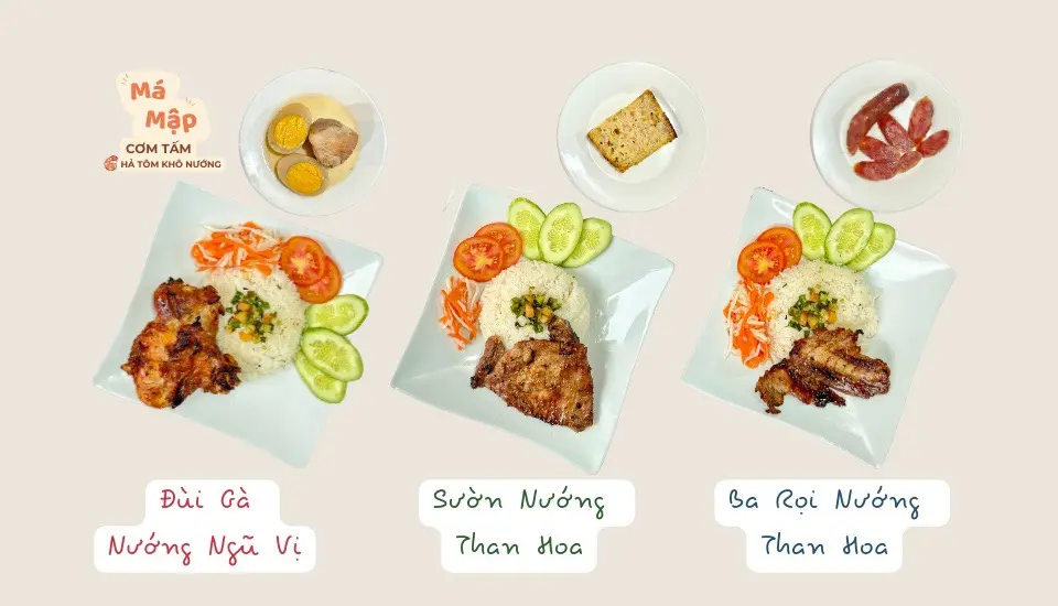 Ảnh bìa Cơm Tấm Chả Tôm Khô Nướng - Ngô Quyền