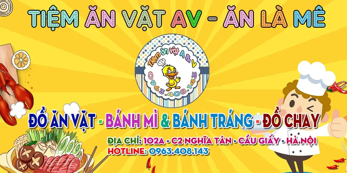 Ảnh bìa Tiệm Ăn Vặt AV - Bánh Mì, Bánh Tráng & Đồ Ăn Chay - C2 Nghĩa Tân
