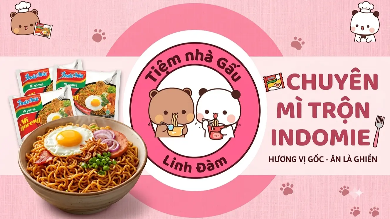 Ảnh bìa Tiệm Nhà Gấu - Mỳ Trộn Indomie - HH1C Linh Đàm