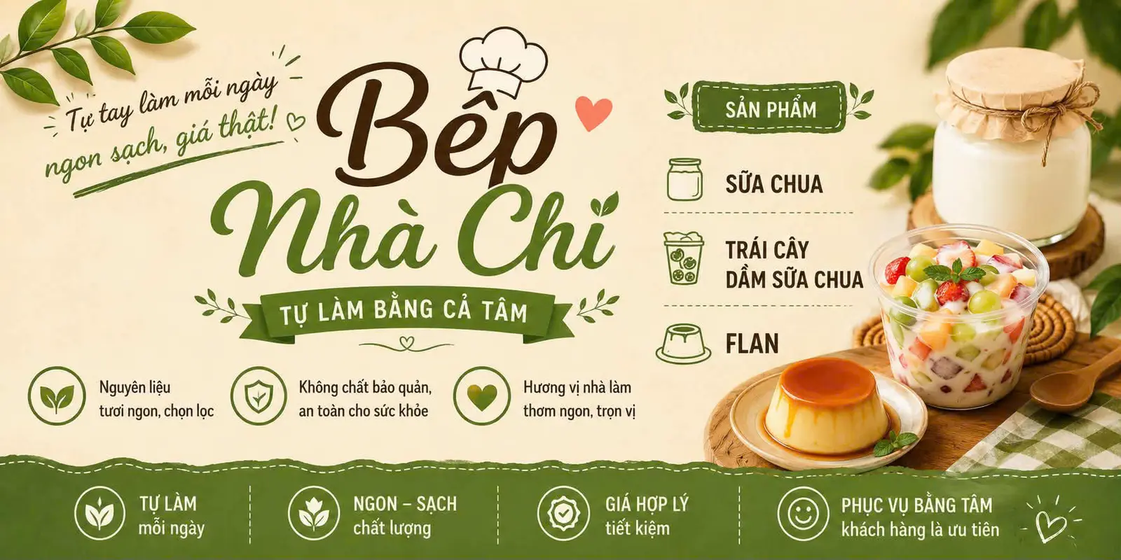 Ảnh bìa Bếp Nhà Chi - Kem Chuối, Sữa Chua & Bánh Flan - Trần Xuân Soạn