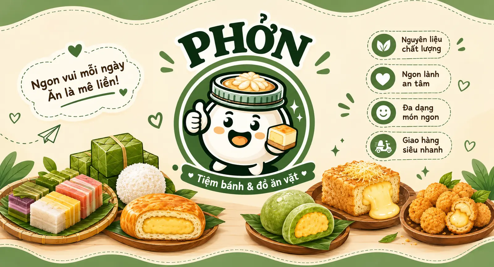 Ảnh bìa Phởn Nè - Tiệm Bánh Và Ăn Vặt - An Dương Vương