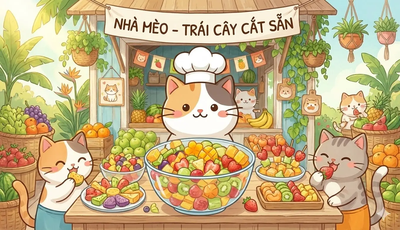 Ảnh bìa Trái Cây Cắt Sẵn - Nhà Mèo - Nguyễn Thị Minh Khai 