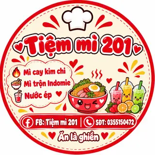 Ảnh đại diện Tiệm Mì 201 - Mỳ Cay Kim Chi & Mỳ Trộn indomie - Vũ Tông Phan