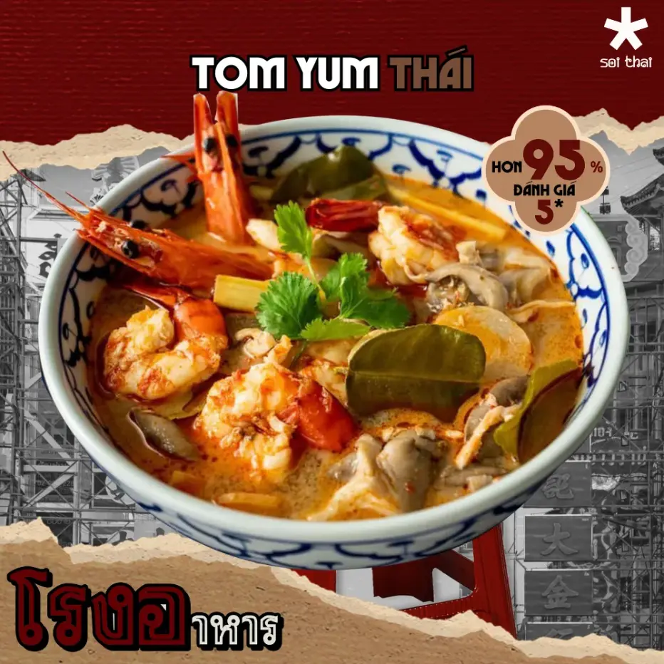 Ảnh bìa Soi Thai - Mì Tomyum, Pad Thái & Xôi Chè Bangkok - Kinh Dương Vương