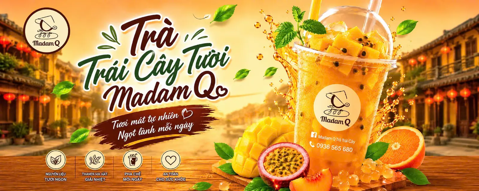 Ảnh bìa Trà Trái Cây Tươi, Cà Phê & Matcha Madam Q - Võ Oanh