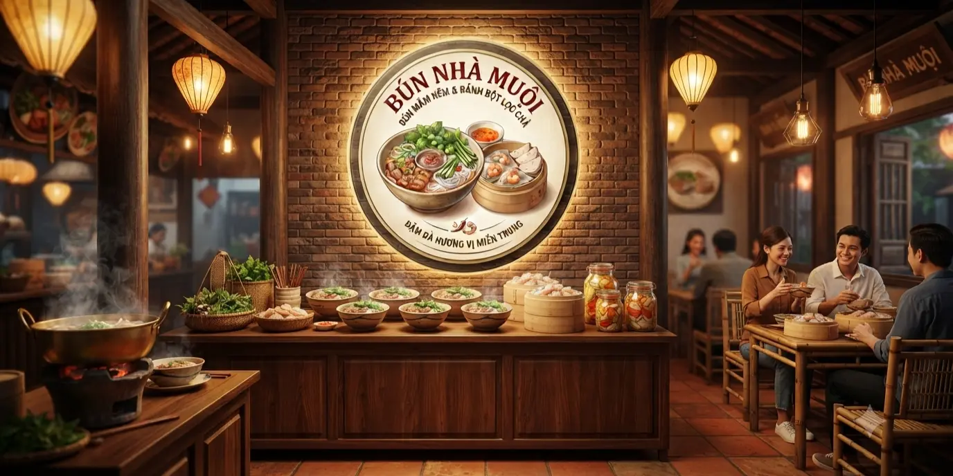Ảnh bìa Bún Nhà Muội - Bún Mắm Nêm & Bánh Bột Lọc Chả - Trần Xuân Soạn