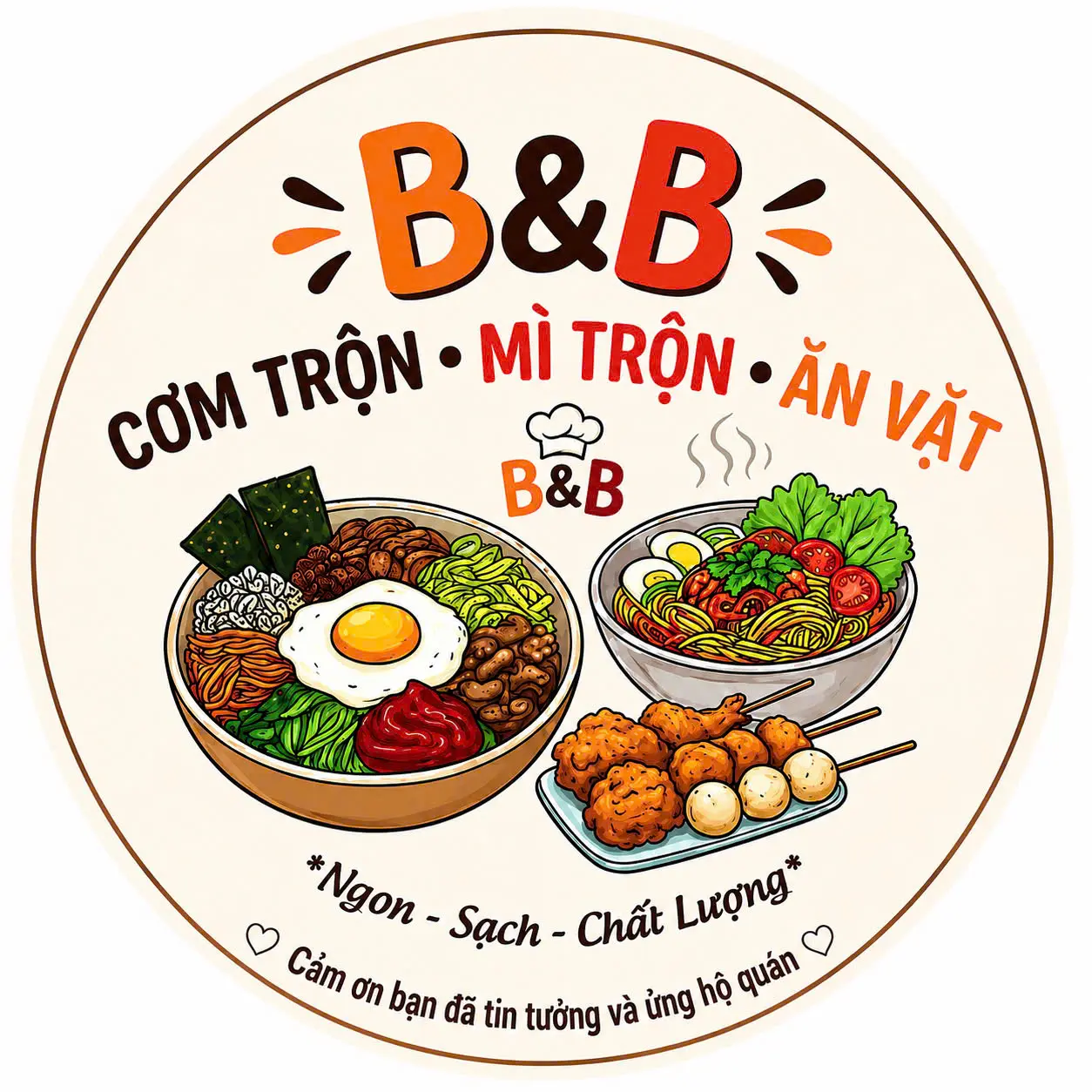 Ảnh bìa B&B Foods - Cơm Trộn, Mì Trộn & Ăn Vặt - Nguyễn Chế Nghĩa
