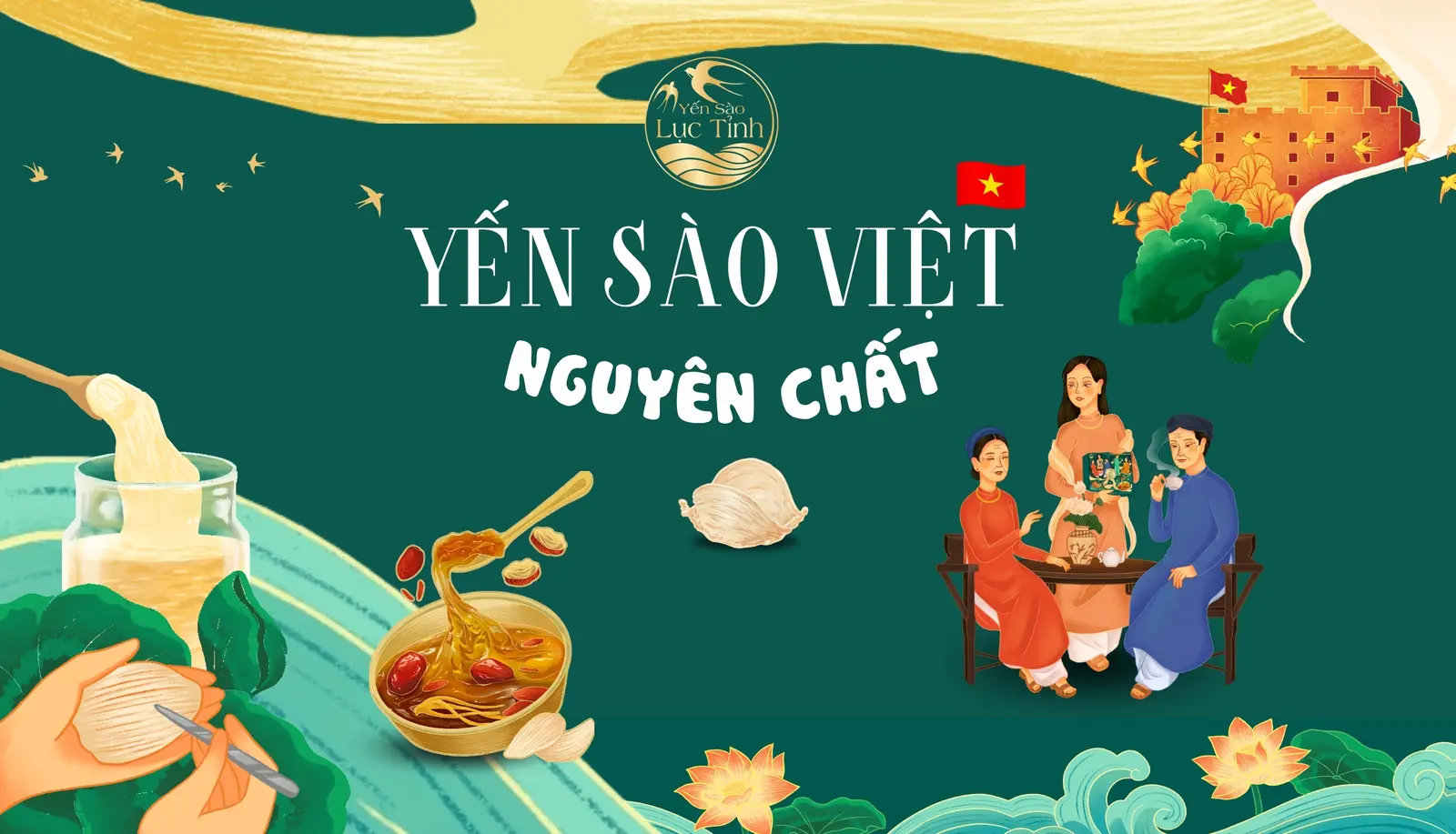 Ảnh bìa Yến Sào Lục Tỉnh - Yến Tươi Chưng Sẵn - Trương Phước Phan