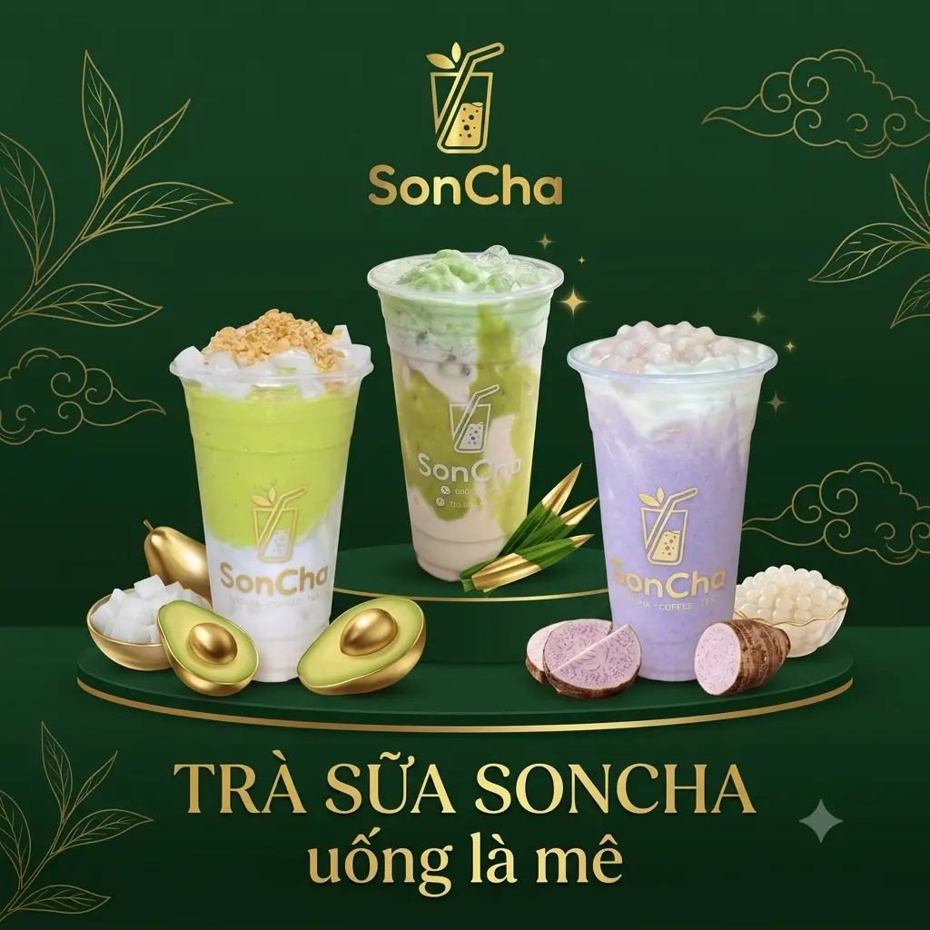 Ảnh bìa SonCha - Trà Sữa & Trà Hoa Quả Tươi - Hồ Linh Quang
