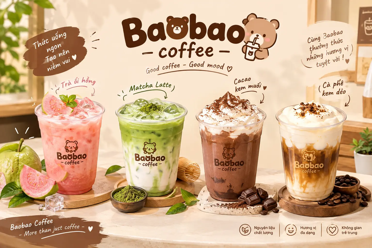Ảnh bìa Baobao Coffee - Cà Phê, Matcha & Trà Trái Cây - Bồ Đề