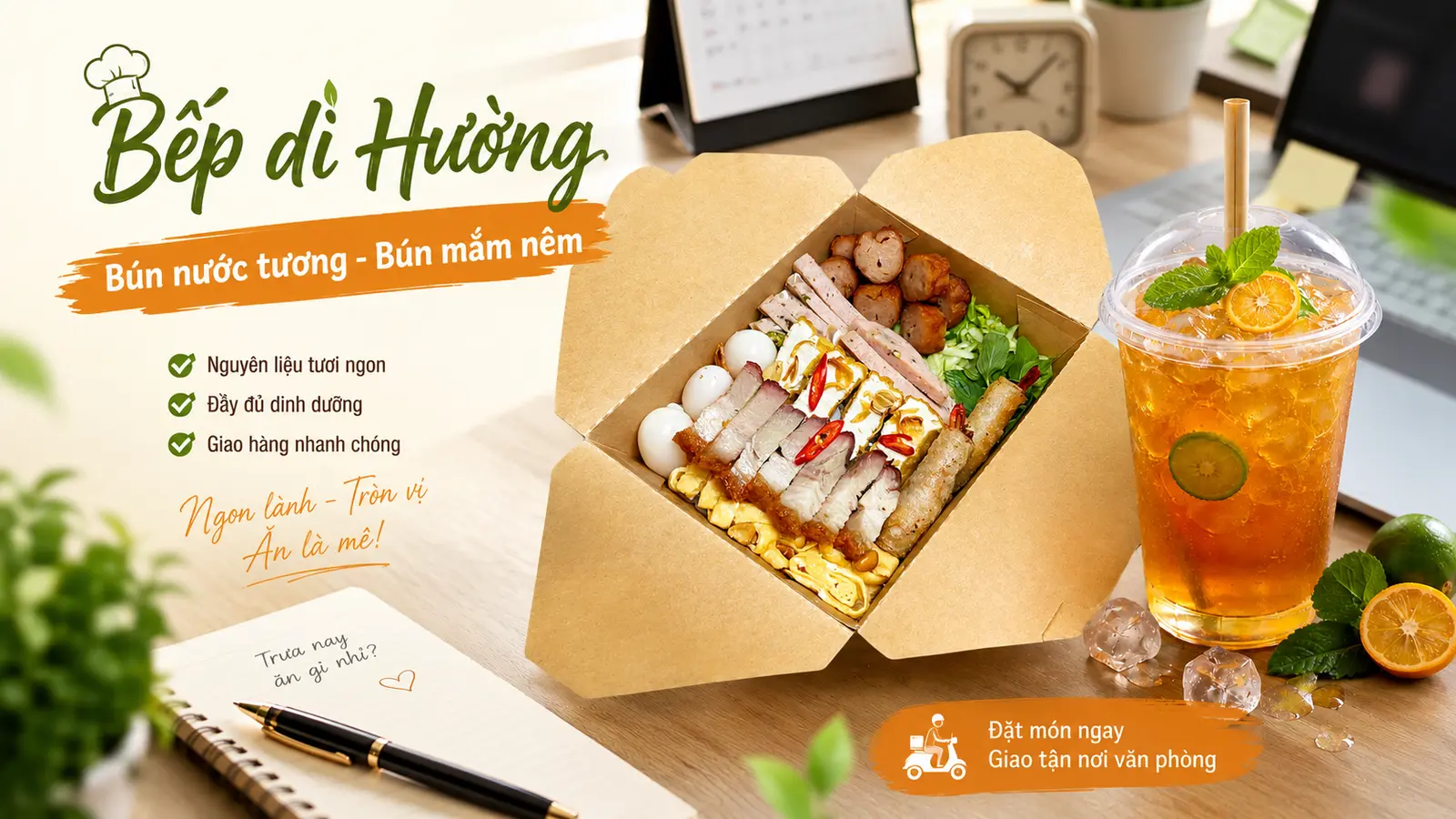 Ảnh bìa Bún Nước Tương & Bún Mắm Nêm - Bếp Dì Hường - Ni Sư Huỳnh Liên