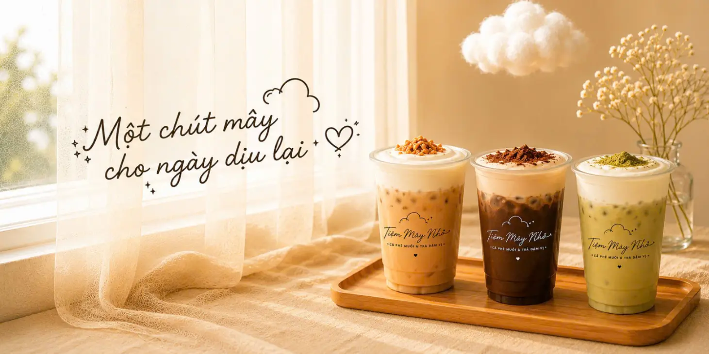 Ảnh bìa Tiệm Mây Nhỏ - Cafe Muối & Trà Đậm Vị - Thông Phong