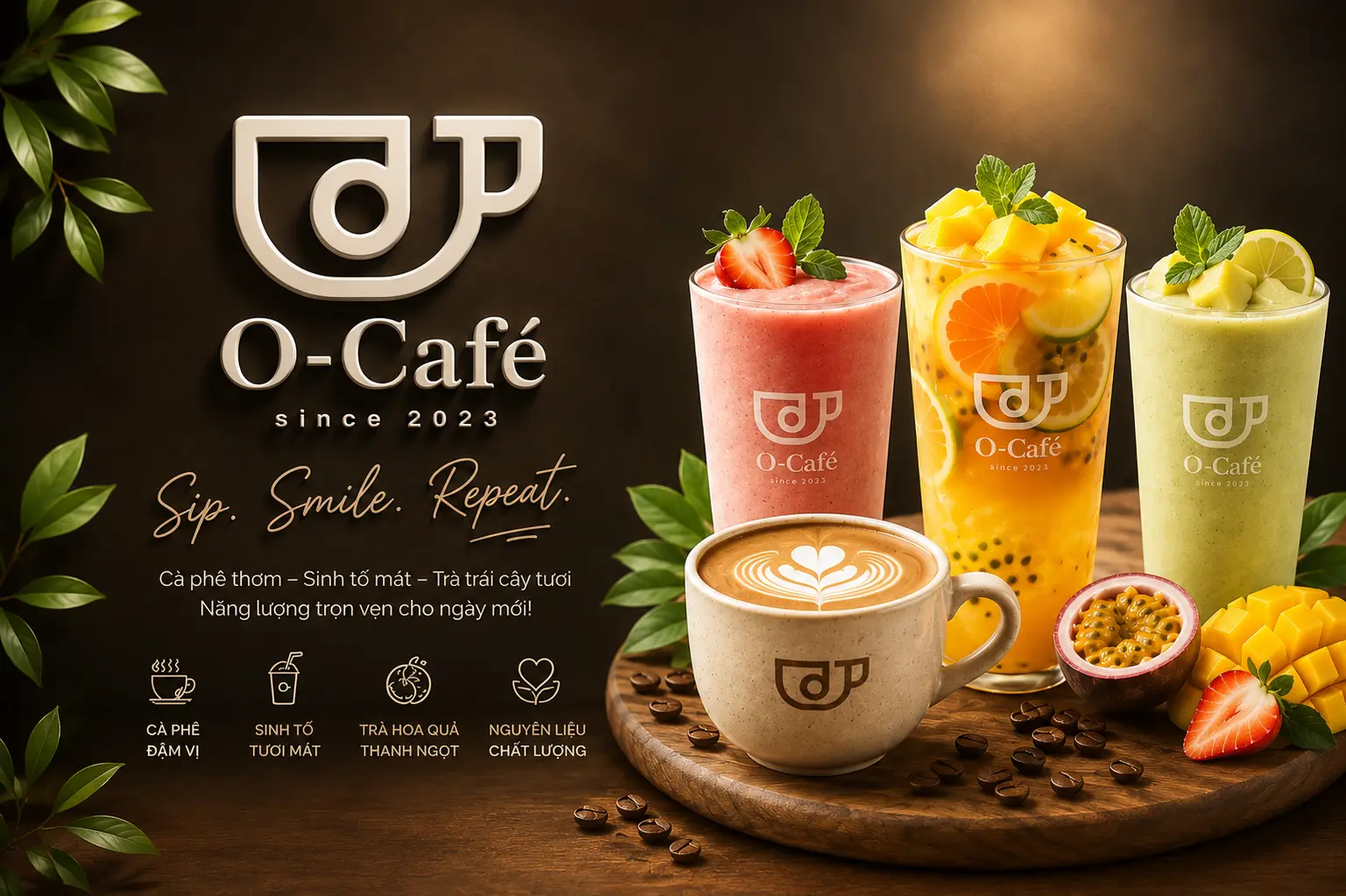 Ảnh bìa OCafe - Nước Ép, Sinh Tố  & Trà - Dương Văn Bé