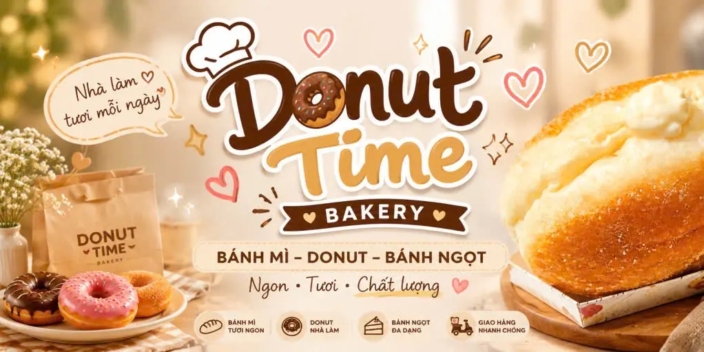 Ảnh bìa Donut Time Bakery - Trần Cung