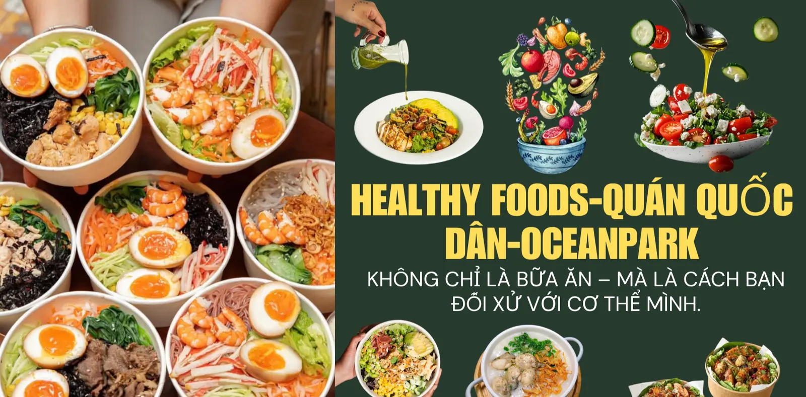 Ảnh bìa Eatclean Quán Quốc Dân- Cơm Gạo Lứt, Cháo & Salad - Vinhomes Ocean Park 1