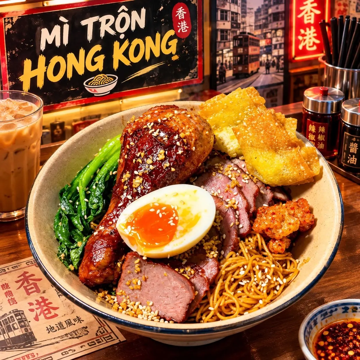 Ảnh bìa Mì Trộn Hong Kong - Xá Xíu Gia Truyền - Thống Nhất