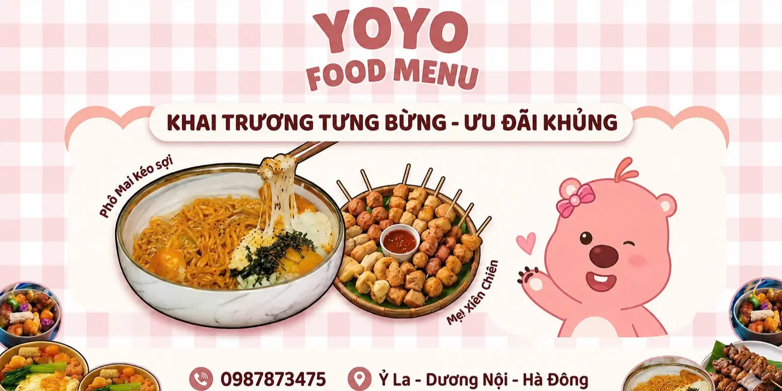 Ảnh bìa Tiệm Mì Trộn Phô Mai Cay Yoyo - Xiên Chiên - Ỷ La