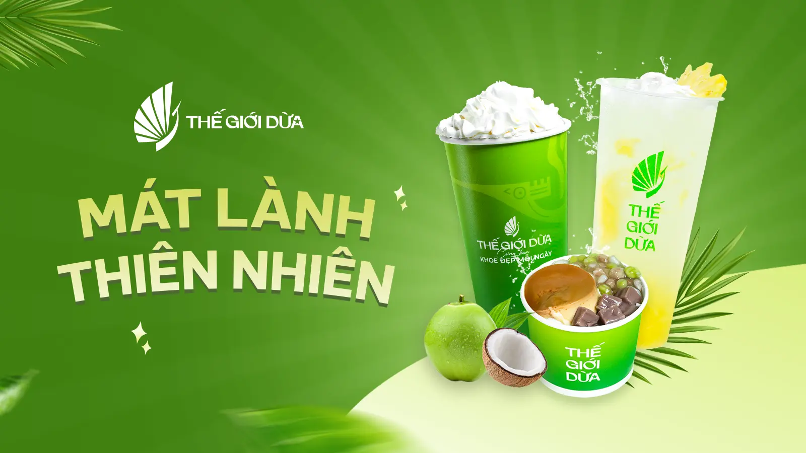 Ảnh bìa Thế Giới Dừa - Nước Dừa Tươi Mix, Matcha & Chè Dừa Dầm - Kim Giang