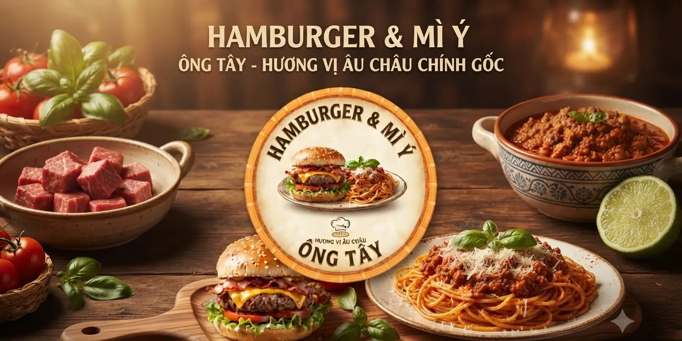 Ảnh bìa Hamburger & Mì Ý Ông Tây - Trịnh Như Khuê