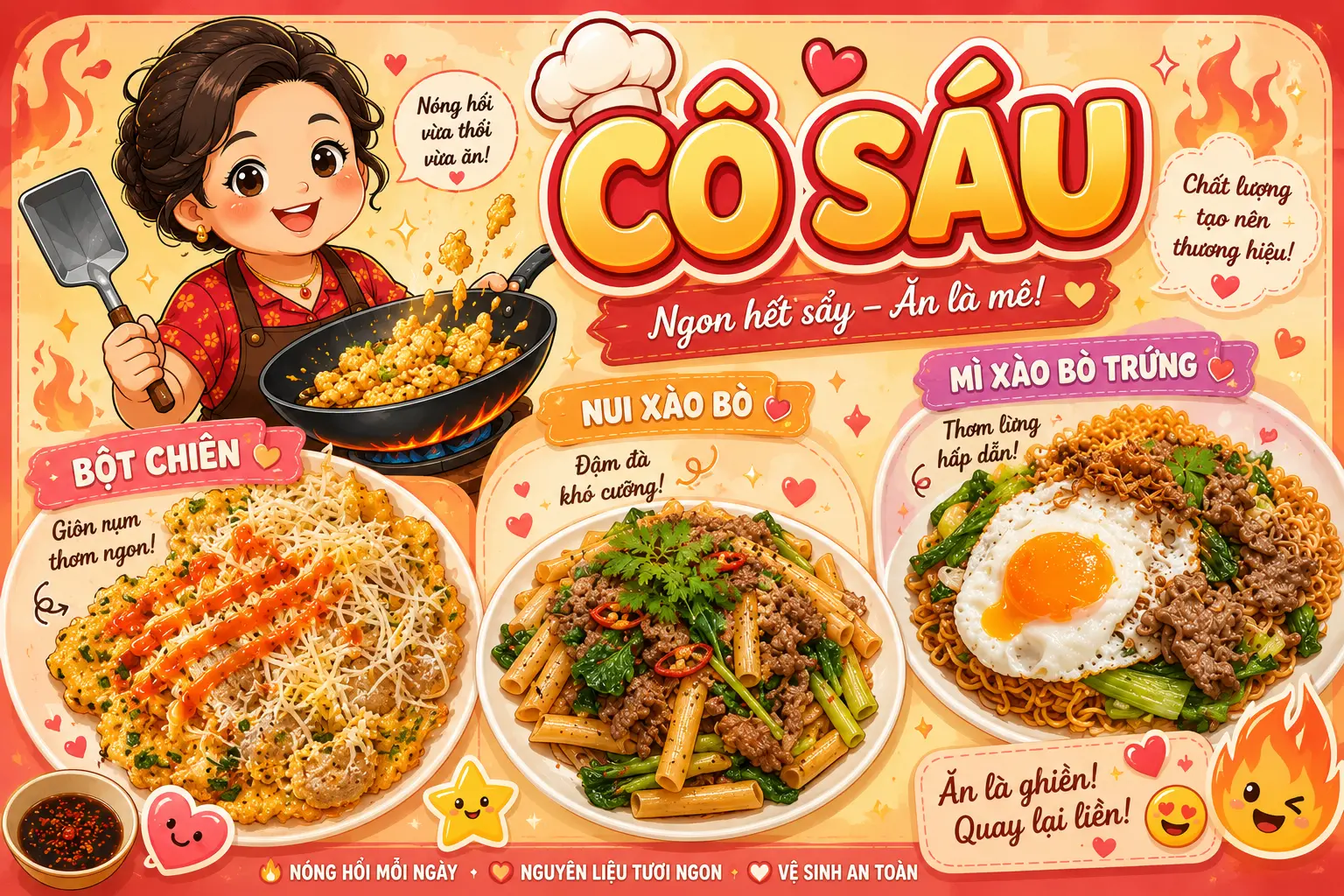 Ảnh bìa Cô Sáu - Bột Chiên, Nui & Mì Xào Bò - Lâm Văn Bền
