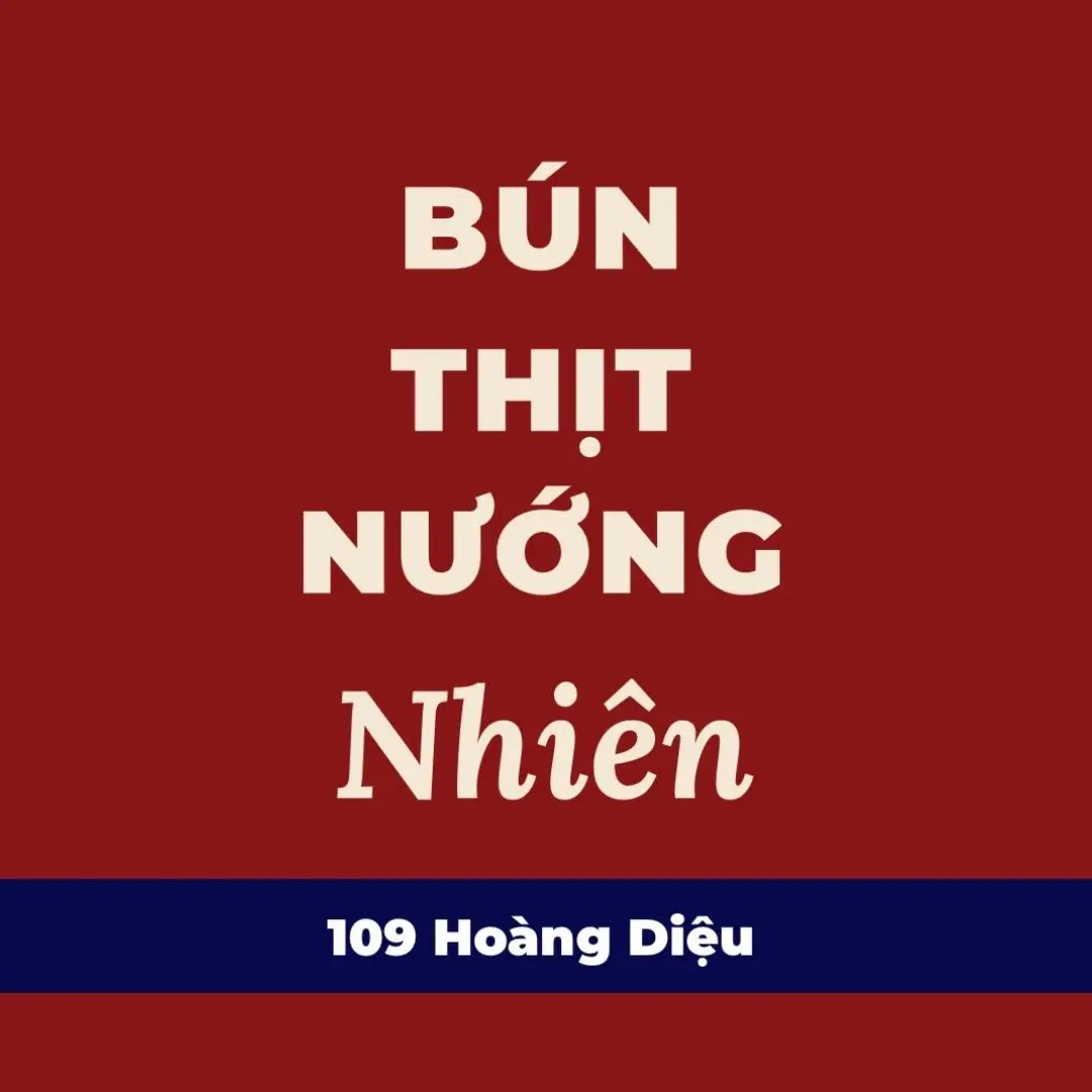Ảnh bìa Bún Thịt Nướng Nhiên - Hoàng Diệu