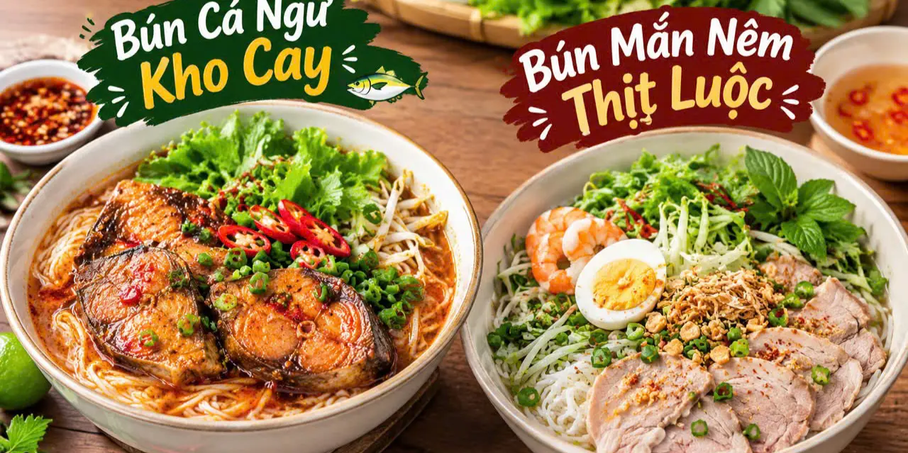 Ảnh bìa BÚN CÁ NGỪ KHO CAY - ĂN LÀ NHỚ - Chung Cư Bàu Cát 2
