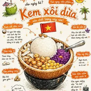 Ảnh đại diện Kem Xôi Dừa & Xôi Xoài - Kem Dừa Non - Nguyễn Văn Linh