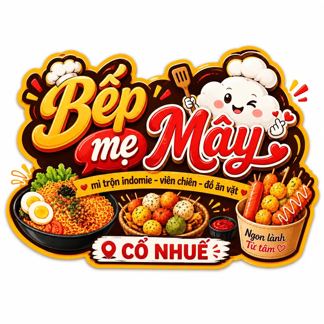 Ảnh bìa Bếp Mẹ Mây - Mì Trộn Indomie, Viên Chiên & Đồ Ăn Vặt - Cổ Nhuế