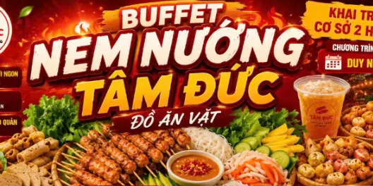 Ảnh bìa Nem Nướng Nha Trang Tâm Đức - Ao Sen