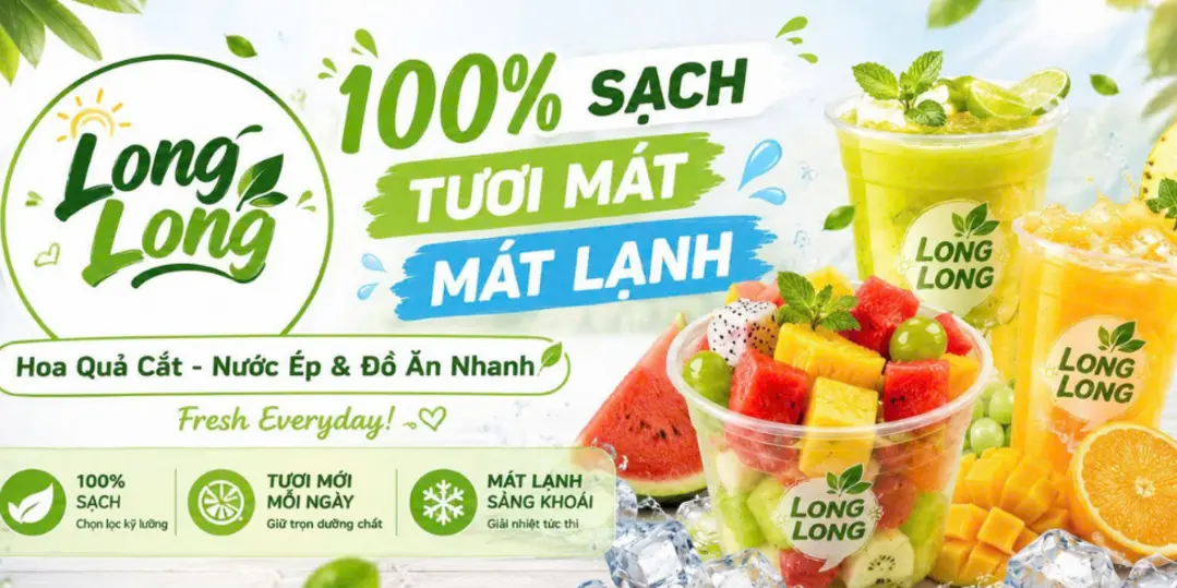 Ảnh bìa Long Long - Hoa Quả Cắt Miếng, Nước Ép Hoa Quả & Đồ Ăn Nhanh - Khương Đình