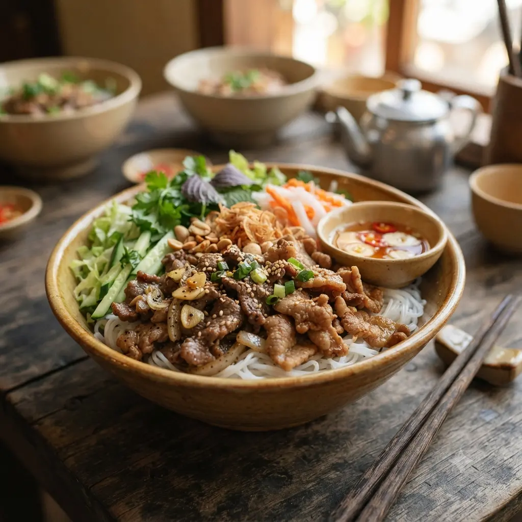 Ảnh bìa Bếp Nhà Gấu Và Sóc - Bún Nước Tương, Xôi Đùi Gà & Bún Thịt Nướng - Nguyễn Duy Cung