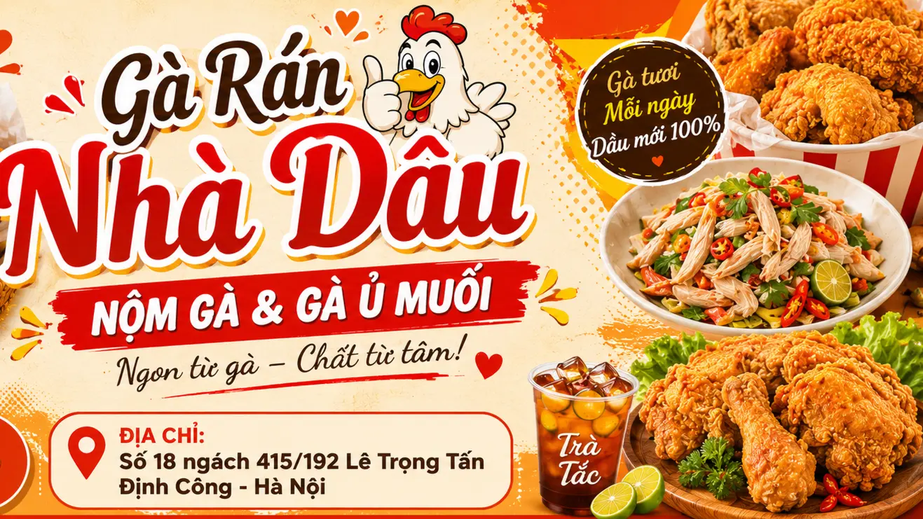 Ảnh bìa Gà Rán Nhà Dâu - Nộm Gà & Gà Ủ Muối - Lê Trọng Tấn