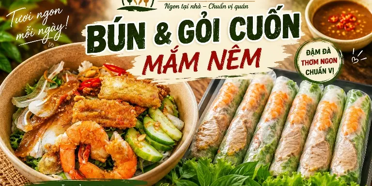 Ảnh bìa Bếp Vinhomes - Gỏi Cuốn, Bún Mắm Nêm & Bún Nước Tương - Phước Thiện