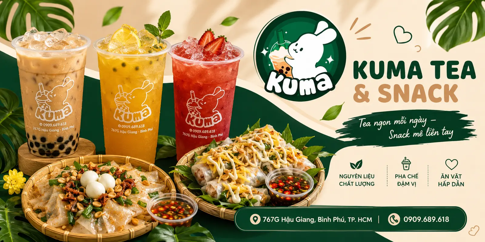 Ảnh bìa KUMA - Trà Sữa Đậm Vị, Bánh Tráng & Ăn Vặt - Hậu Giang