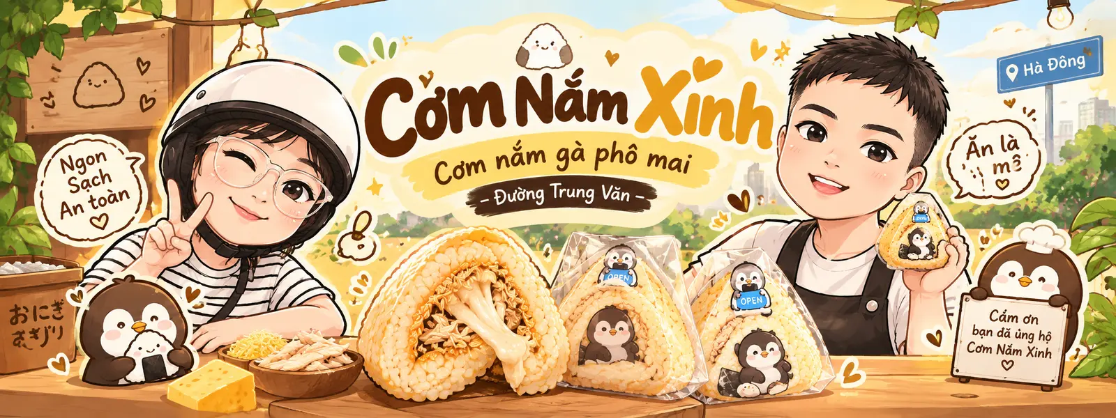 Ảnh bìa Cơm Nắm Xinh – Cơm Nắm Gà Phô Mai - Khu Đô Thị Văn Phú