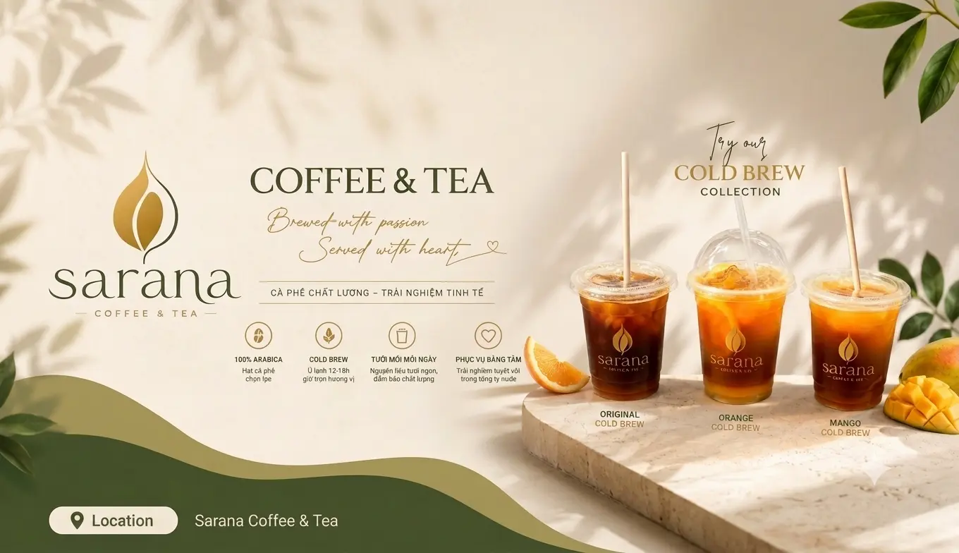 Ảnh bìa Sarana Coffee & Tea Coldbrew - Lê Văn Sỹ