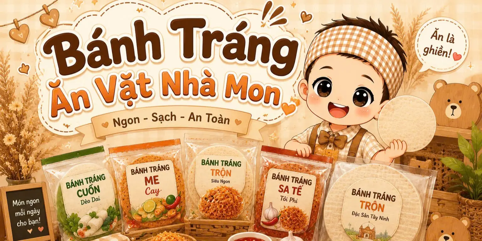 Ảnh bìa Bánh Tráng Ăn Vặt Nhà Mon - Thạnh Xuân 25
