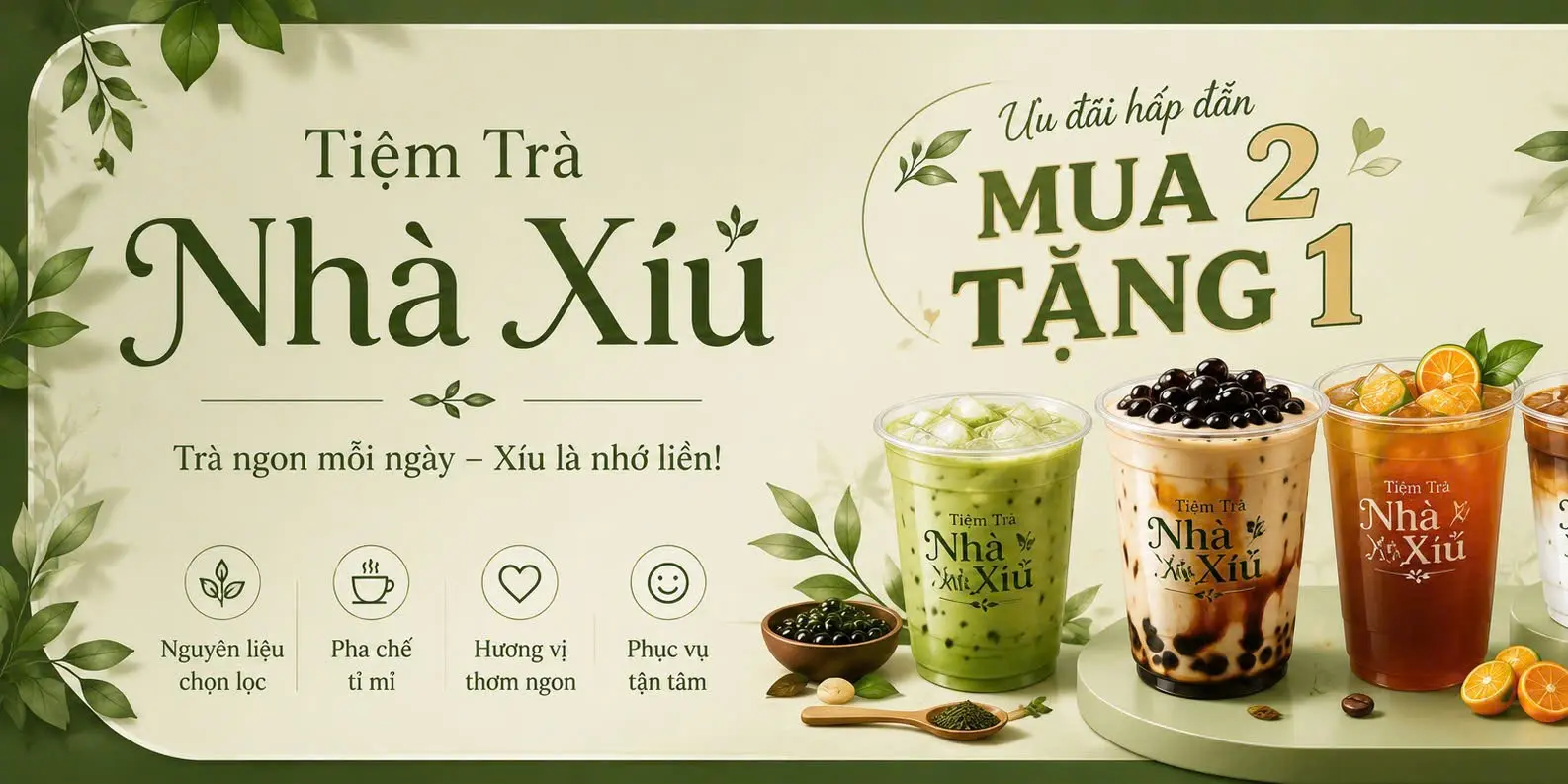 Ảnh bìa Tiệm Trà Nhà Xíu - Trà Sữa, Cà Phê & Trà Các Loại - Thống Nhất