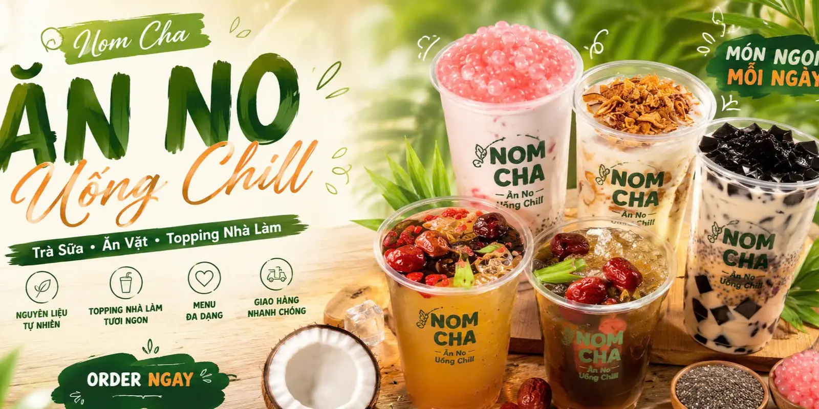 Ảnh bìa NOM CHA - Mì Trộn, Bánh Tráng & Trà Sữa - Nguyễn Văn Lượng