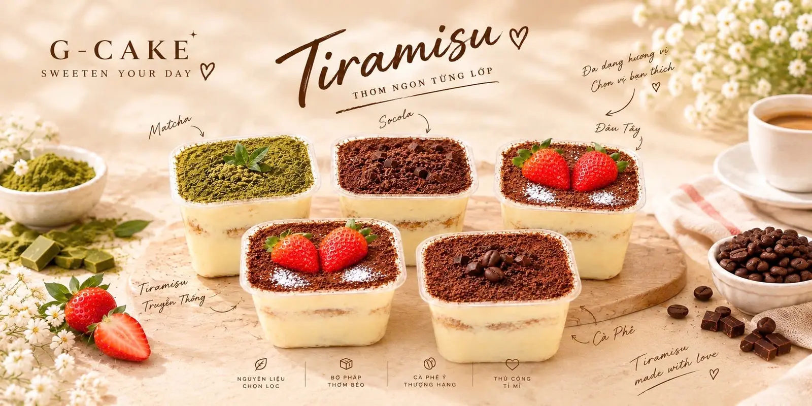Ảnh bìa Tiramisu Bánh Kem G-Cake - Song Hành