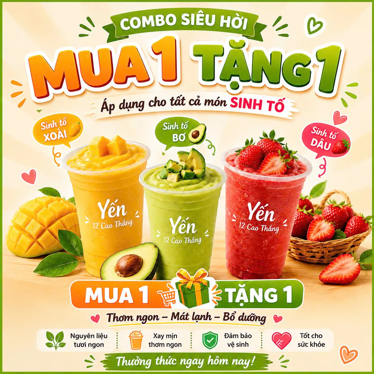 Ảnh bìa Sinh Tố, Nước Ép & Cà Phê - Yến Cao Thắng - Cao Thắng