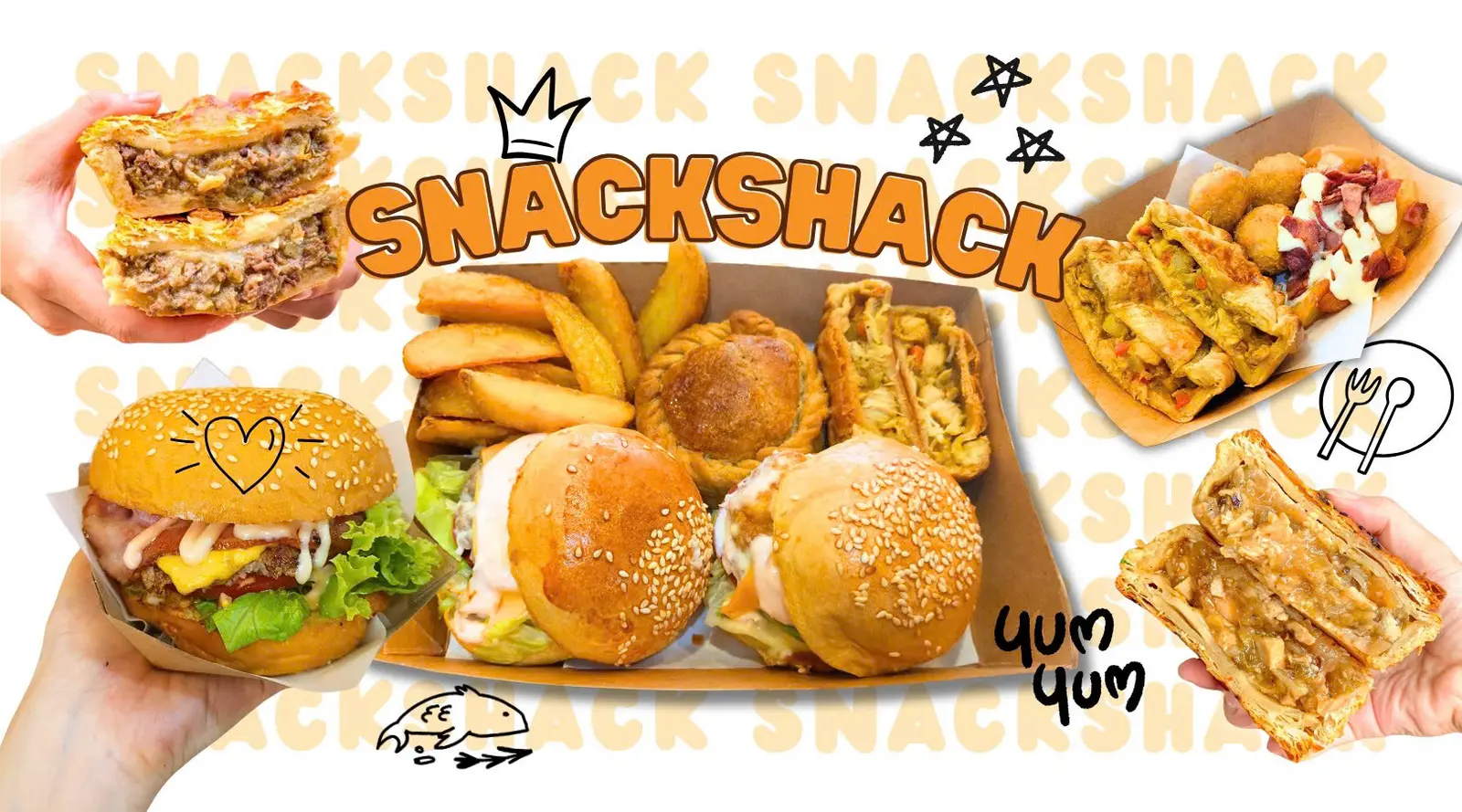 Ảnh bìa SnackShack Express - Bánh Pies Úc, Burger & Gà Rán Phủ Sốt - Nguyễn Thượng Hiền
