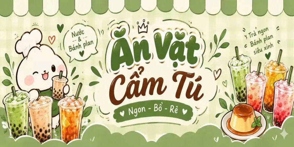 Ảnh bìa Ăn Vặt & Đồ Uống Cẩm Tú - Hồ Văn Long