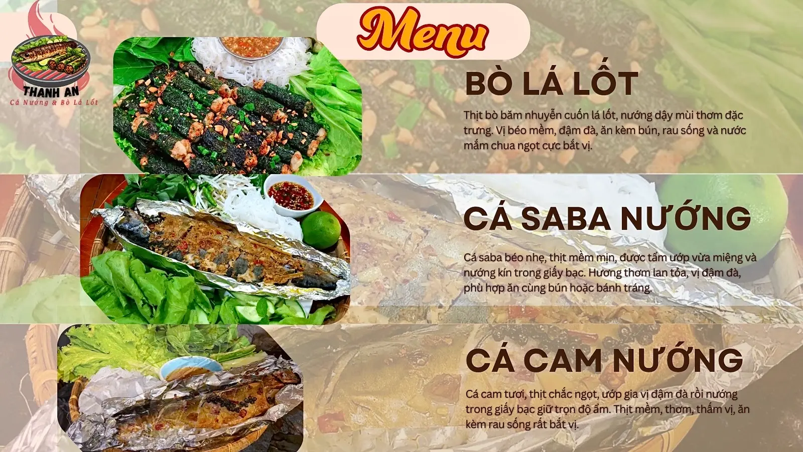 Ảnh bìa Bò Lá Lốt & Cá Nướng Thanh An - Tây Lân